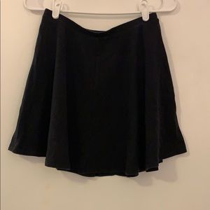 black mini skirt!
